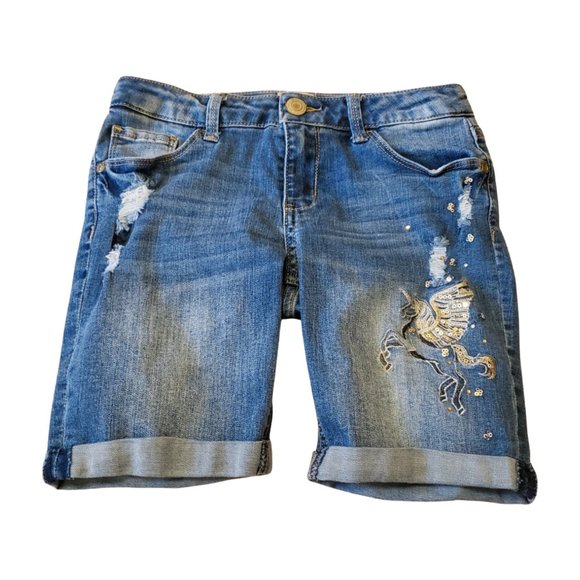 SO Cuffed Denim Shorts - Picture 1 of 9